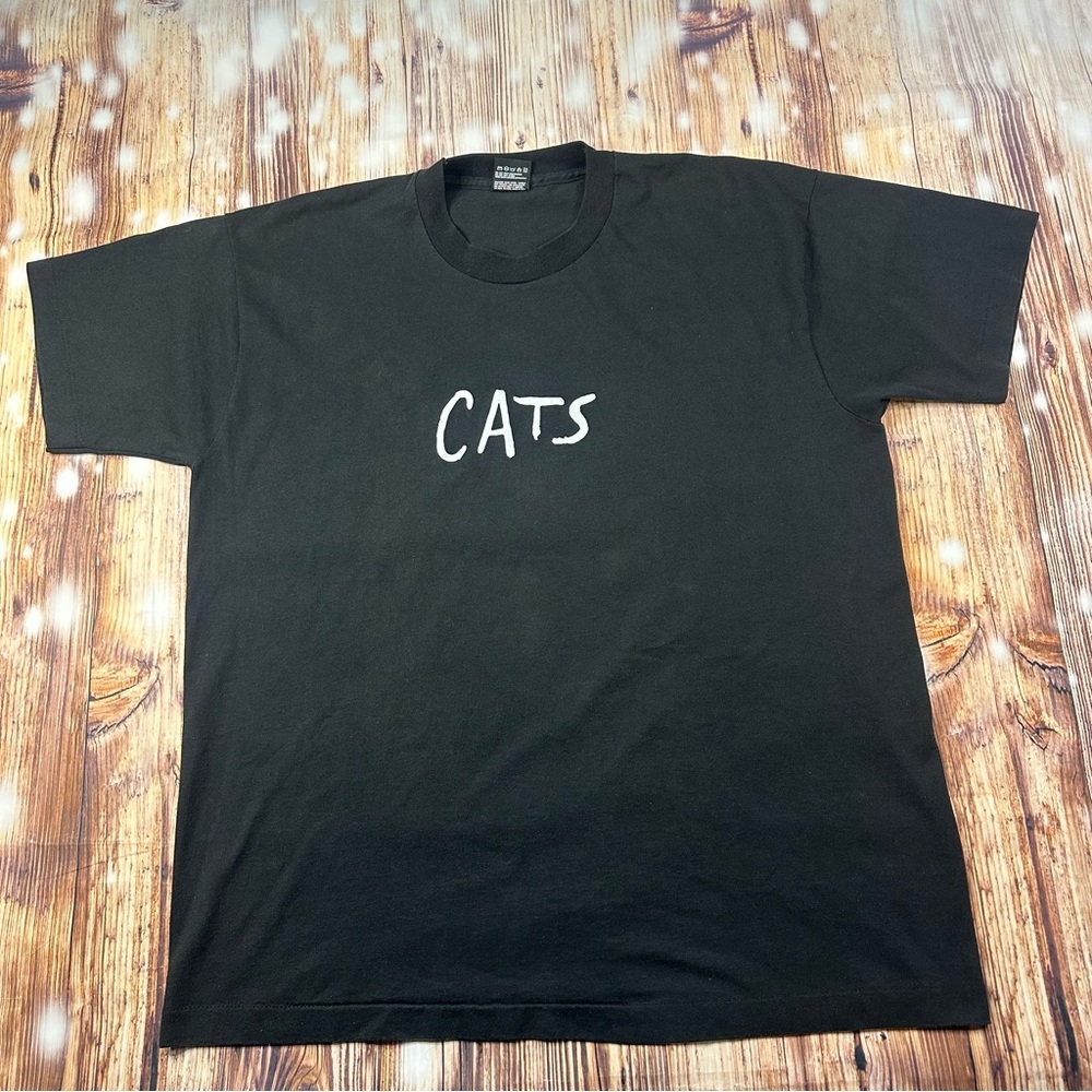 Vintage  Cats  Broadway Musical Single Stitch T-Shirt Size XLarge Men’s